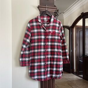 Lord & Taylor Plaid Button Flannel Shirt